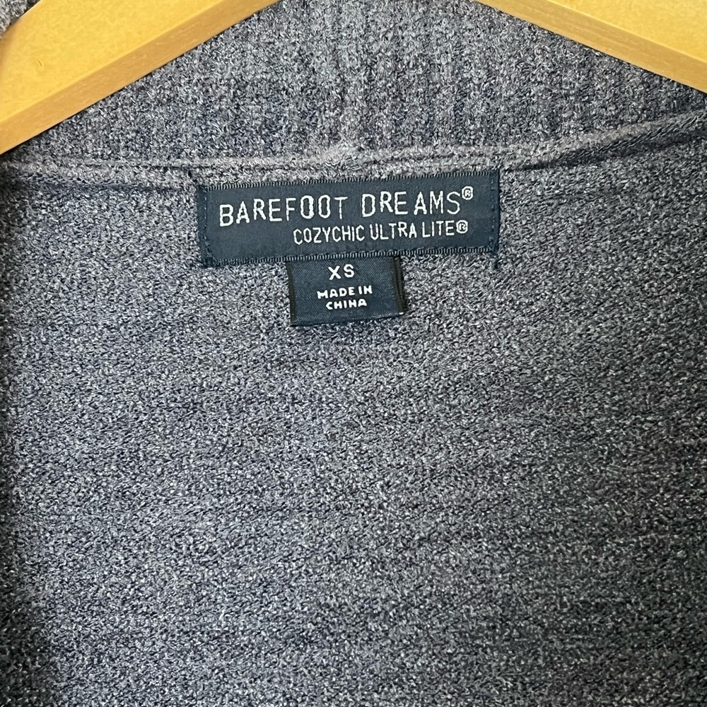 Barefoot Dreams | Cozychic Ultralite gray tie lounge robe cardigan size … - Picture 3 of 15